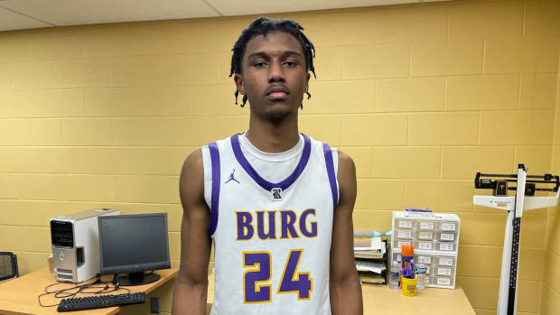 Reynoldsburg's Jordan Fisher poses for a photo after a win over Newark on January 26, 2024